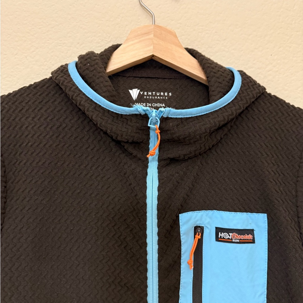 Hot Chocolate Run Race Hoodie Ventures Endurance Fleece Jacket Unisex M - Picture 2 of 8